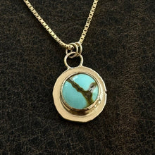 Load image into Gallery viewer, 14k Gold Reclaimed Necklace - Turquoise