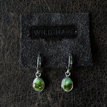Load image into Gallery viewer, Turquoise Huggie Hoops
