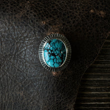 Load image into Gallery viewer, Turquoise Stamped Ring
