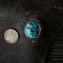 Load image into Gallery viewer, Turquoise Stamped Ring

