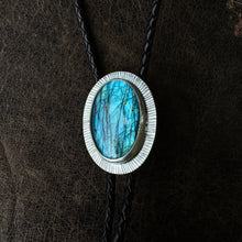 Load image into Gallery viewer, Labradorite Bolo Tie
