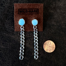 Load image into Gallery viewer, Turquoise Chunky Curb Studs 1
