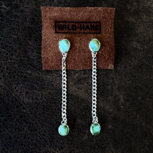 Load image into Gallery viewer, Dainty Curb Studs - Turquoise
