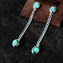 Load image into Gallery viewer, Dainty Curb Studs - Turquoise
