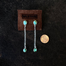 Load image into Gallery viewer, Dainty Curb Studs - Turquoise
