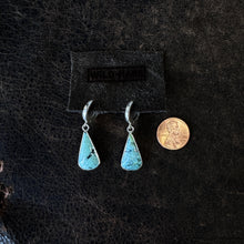 Load image into Gallery viewer, Huggie Hoops - Turquoise 1
