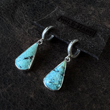 Load image into Gallery viewer, Huggie Hoops - Turquoise 1
