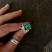 Load image into Gallery viewer, Mixed Metal Ring - Turquoise
