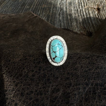 Load image into Gallery viewer, Stamped Ring - Turquoise
