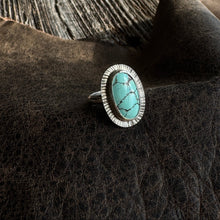 Load image into Gallery viewer, Stamped Ring - Turquoise

