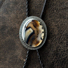 Load image into Gallery viewer, Bolo Tie - Montana Agate 1
