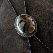 Load image into Gallery viewer, Bolo Tie - Montana Agate 1
