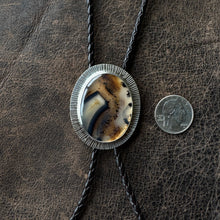 Load image into Gallery viewer, Bolo Tie - Montana Agate 1
