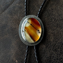 Load image into Gallery viewer, Bolo Tie - Montana Agate 2
