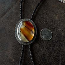 Load image into Gallery viewer, Bolo Tie - Montana Agate 2

