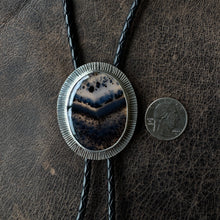 Load image into Gallery viewer, Bolo Tie - Montana Agate 3
