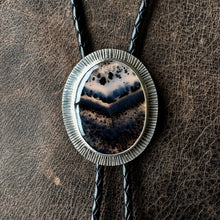 Load image into Gallery viewer, Bolo Tie - Montana Agate 3
