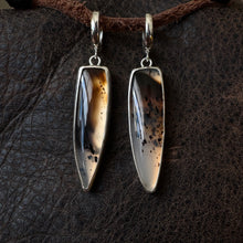 Load image into Gallery viewer, Huggie Hoops - Montana Agate

