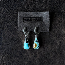 Load image into Gallery viewer, Huggie Hoops - Turquoise
